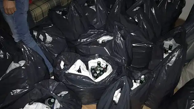 Samsun'da kaçak sigara ve içki operasyonu