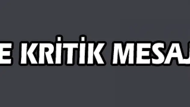 Vize krizinde kritik mesaj!