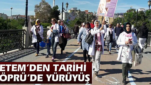 KETEM'den Tarihi Köprü'de yürüyüş
