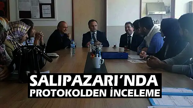 Salıpazarı'nda protokolden inceleme