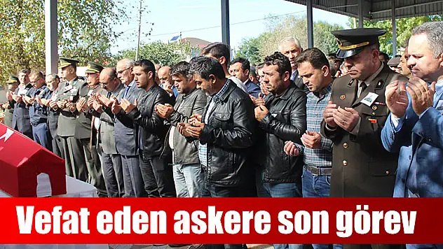 Vefat eden askere son görev