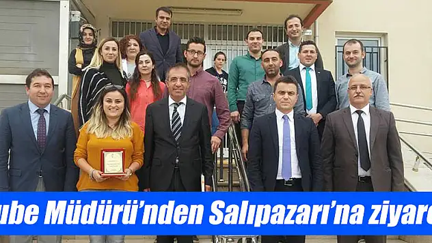 Şube Müdürü'nden Salıpazarı'na ziyaret