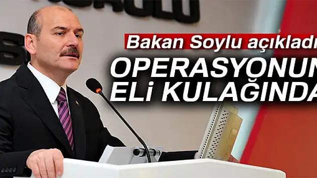 Bakan Soylu MKYK'da açıkladı: 'Operasyonun eli kulağında'