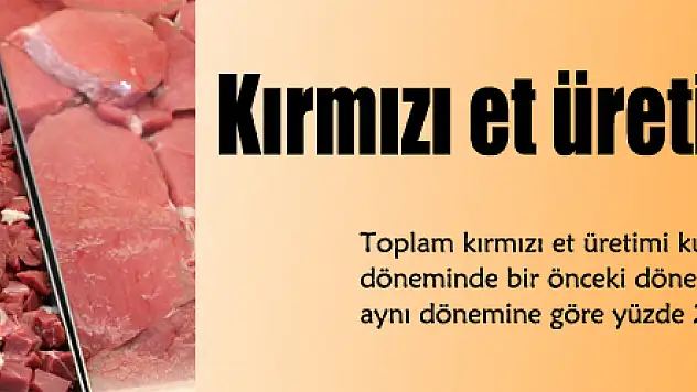 Kırmızı et üretimi yüzde 15 arttı