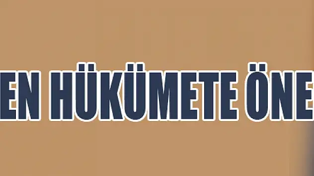 CHP'li Tekin'den Hükümete öneri