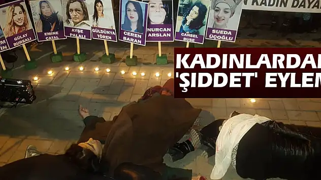 Kadınlardan 'şiddet' eylemi