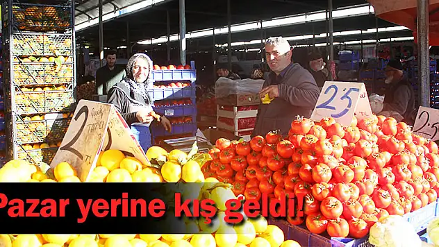 Pazar yerine kış geldi!