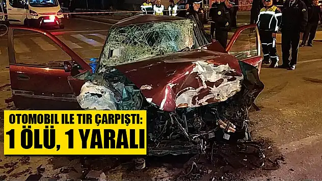 Samsun'da otomobil ile tır çarpıştı: 1 ölü, 1 yaralı