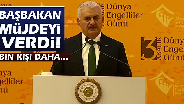 Başbakan müjdeyi verdi! 5 bin kişi daha...