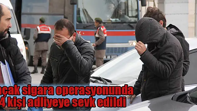Samsun'da kaçak sigara operasyonunda 4 kişi adliyeye sevk edildi