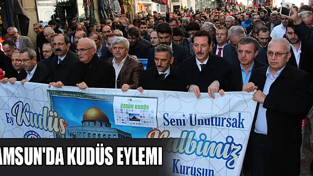 Samsun'da Kudüs eylemi