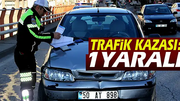 Samsun'da trafik kazası: 1 yaralı