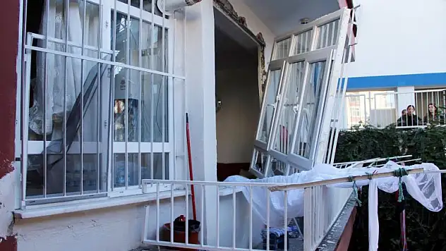 Tüp patlayan ev savaş alanına döndü: 1 yaralı