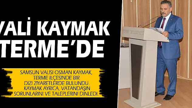 Vali Kaymak Terme'de