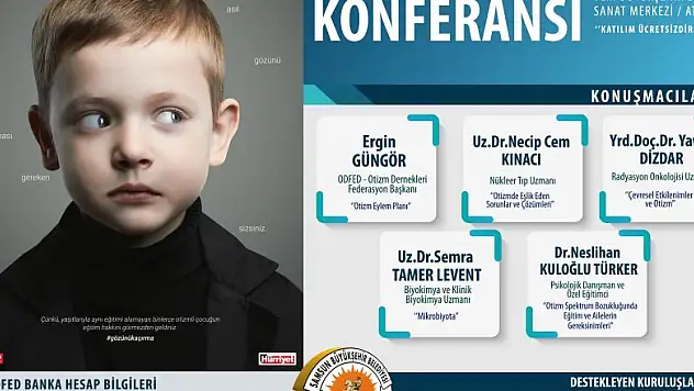 Samsun'da 'Otizm Konferansı' yapılacak