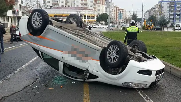 Samsun'da otomobil takla attı: 1 yaralı