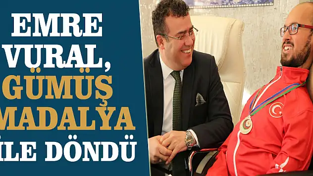 Emre Vural, gümüş madalya ile döndü