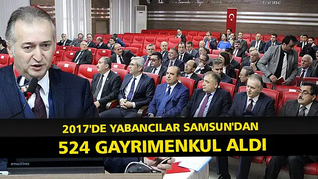 2017'de yabancılar Samsun'dan 524 gayrimenkul aldı