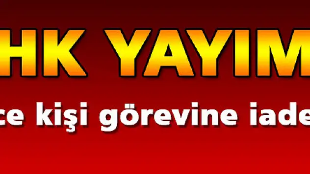 KHK yayımlandı!