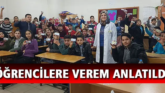 Öğrencilere verem anlatıldı