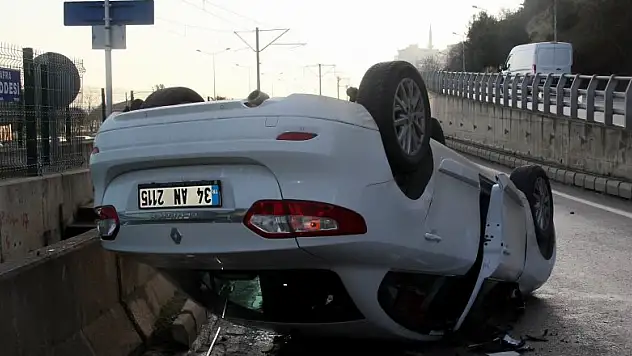 Otomobil takla attı: 1 yaralı