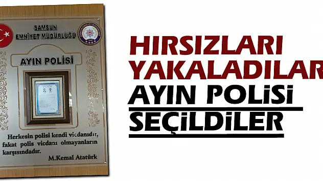 Hırsızları yakaladılar, ayın polisi seçildiler