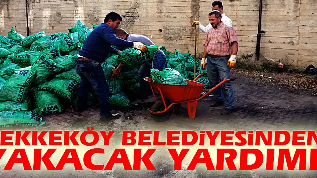 Tekkeköy Belediyesinden yakacak yardımı