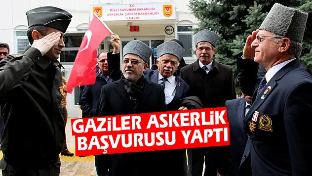 Gaziler askerlik başvurusu yaptı