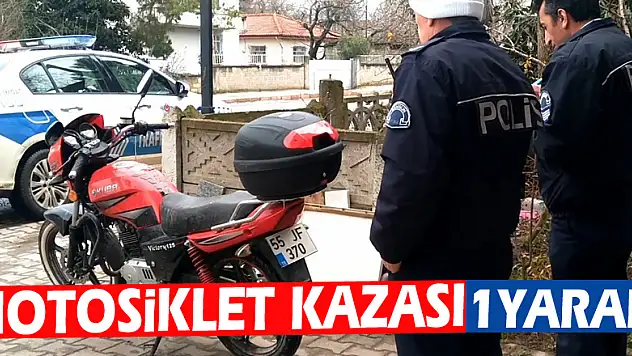 Motosiklet kazası: 1 yaralı