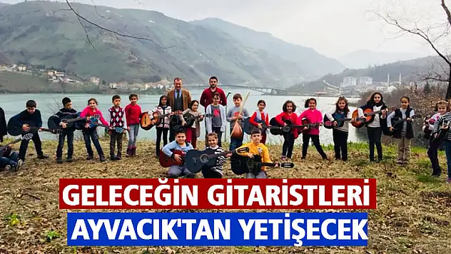 Geleceğin gitaristleri Ayvacık'tan yetişecek