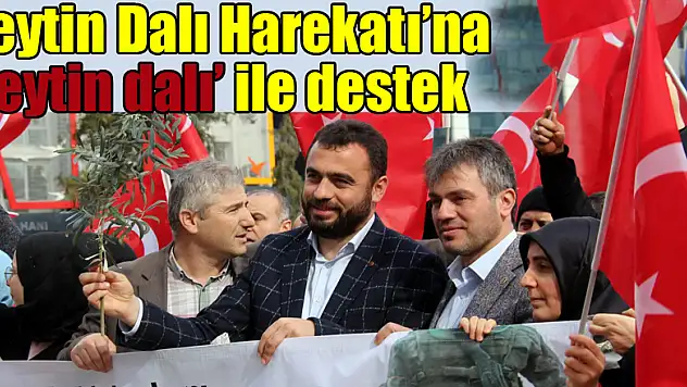 Zeytin Dalı Harekatı'na 'zeytin dalı' ile destek