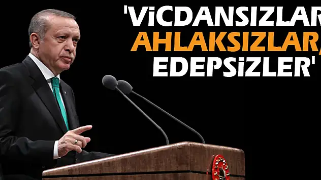 'Vicdansızlar, ahlaksızlar, edepsizler'