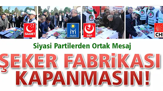 Siyasi Partilerden Ortak Mesaj