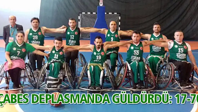 ÇABES deplasmanda güldürdü: 17-70