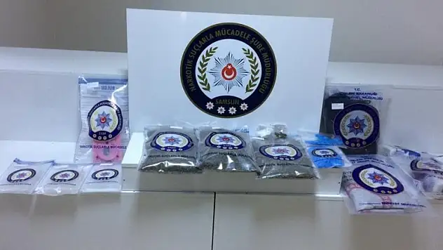 Samsun'da 1,2 kilo bonzai ele geçti