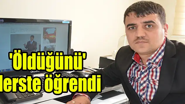 'Öldüğünü' derste öğrendi