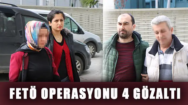 Samsun'da FETÖ operasyonu: 4 gözaltı 
