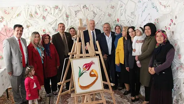 Alaçam'da el sanatları sergisi açıldı 