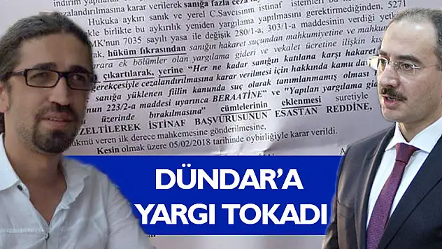 Dündar'a yargı tokadı