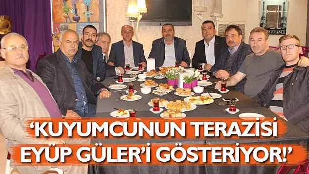 'KUYUMCUNUN TERAZİSİ EYÜP GÜLER'İ GÖSTERİYOR!'