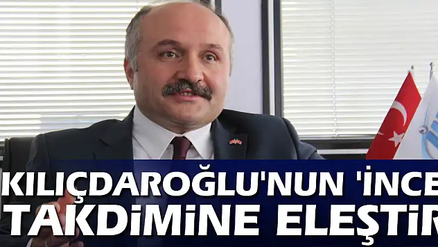MHP'li Usta'dan, Kılıçdaroğlu'nun 'İnce' takdimine eleştiri
