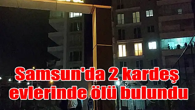 Samsun'da 2 kardeş evlerinde ölü bulundu 