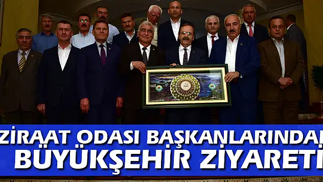 ZİRAAT ODASI BAŞKANLARINDAN BÜYÜKŞEHİR ZİYARETİ