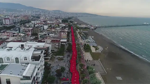 Samsun sahili ay-yıldız