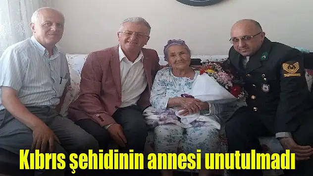 Kıbrıs şehidinin annesi unutulmadı