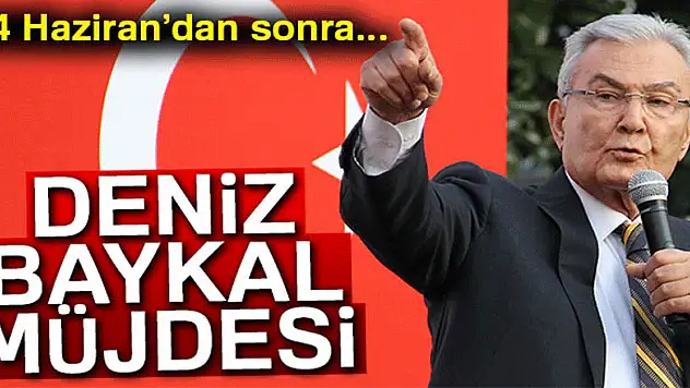 Budak'tan Deniz Baykal müjdesi