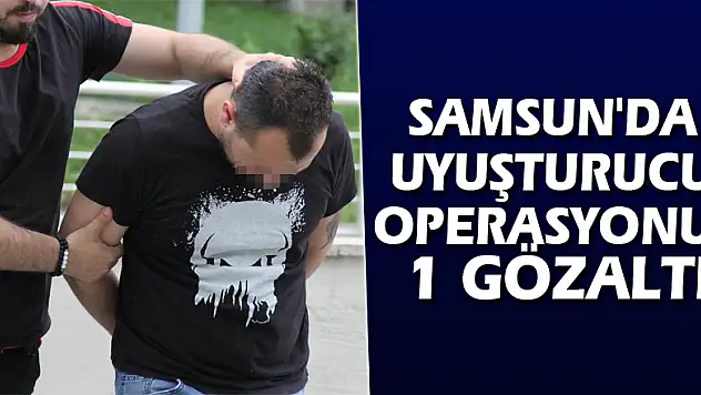 Samsun'da uyuşturucu operasyonu: 1 gözaltı