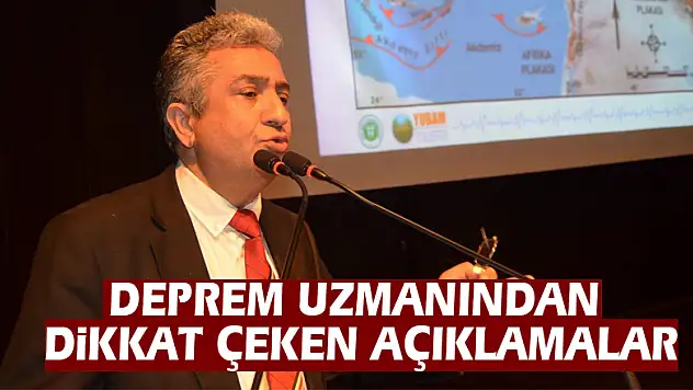 Deprem uzmanından dikkat çeken açıklamalar