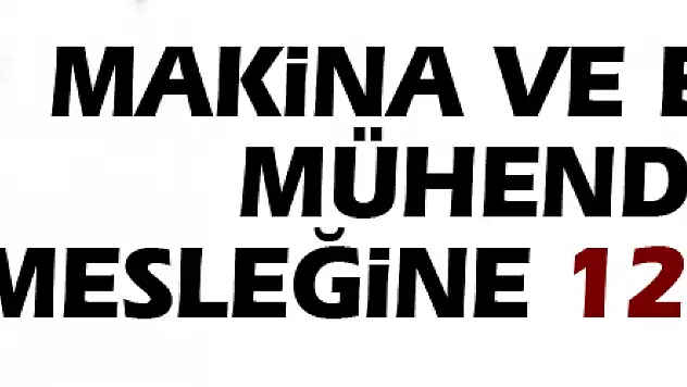 Makina ve endüstri mühendisliği mesleğine 121 yeni üye