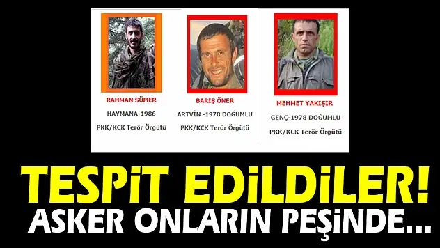 Tespit edildiler! Asker onların peşinde...